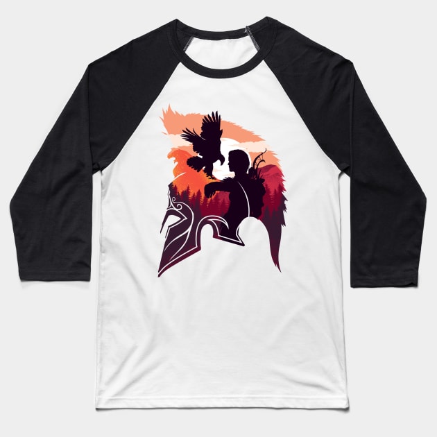 Eagle Bearer Baseball T-Shirt by plonkbeast